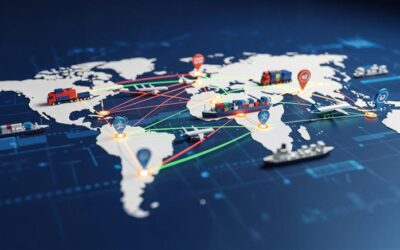 Análisis del transporte internacional que muestra la reducción de capacidad en rutas Asia–EE. UU., escasez de contenedores y aumento de tarifas marítimas que impactan la logística hacia América Latina.